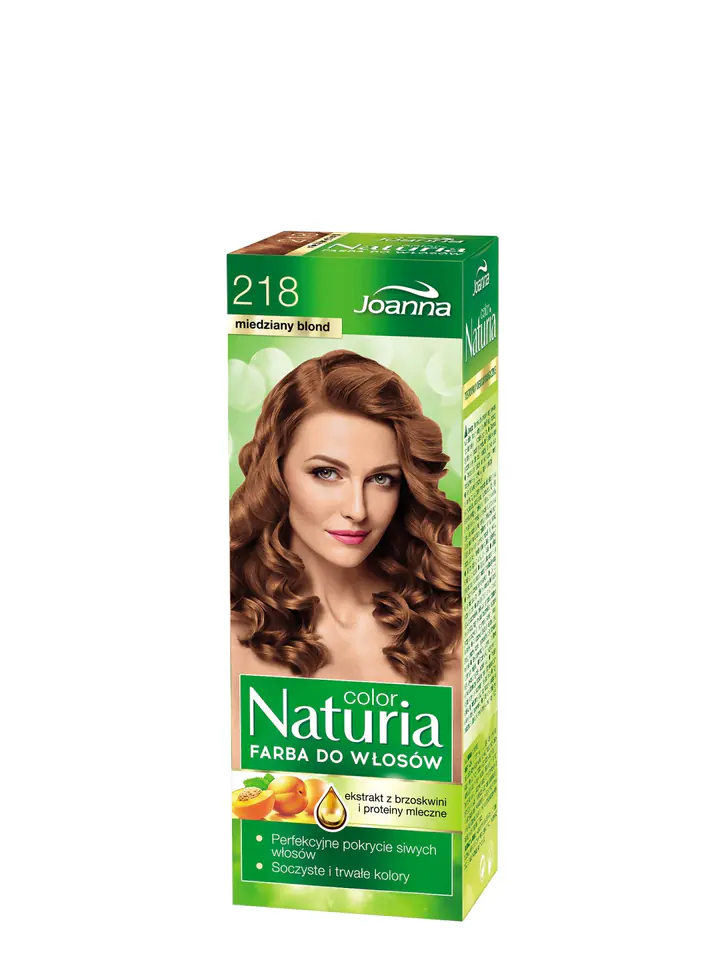 ⁨Joanna Naturia Color Farba do włosów nr 218-miedziany blond 150g⁩ w sklepie Wasserman.eu