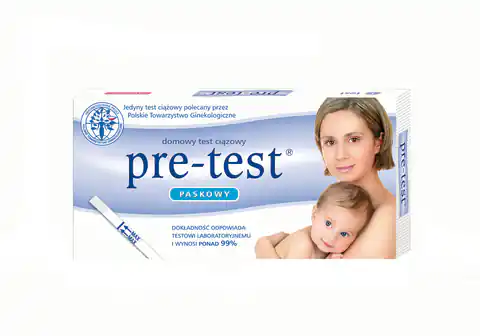 ⁨Pre-Test Test ciążowy paskowy  1+1 szt. gratis⁩ w sklepie Wasserman.eu
