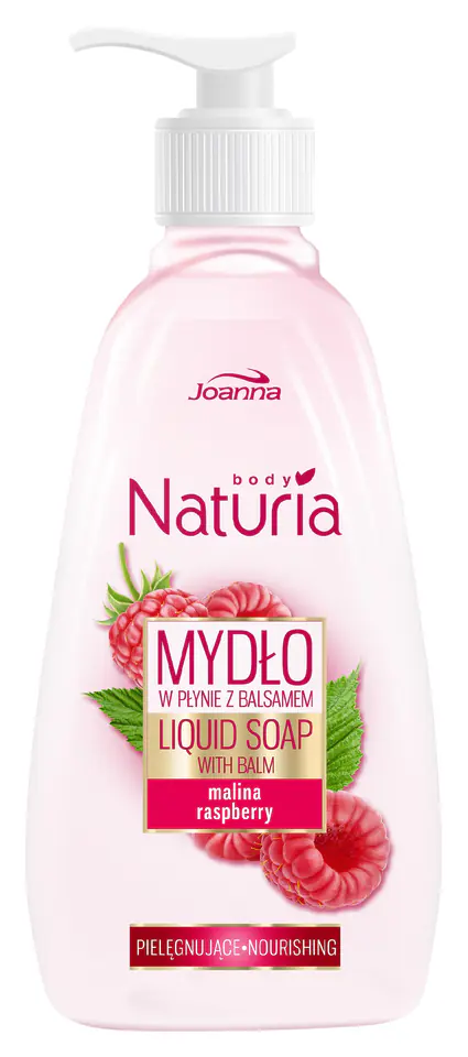 ⁨Joanna Naturia Body Liquid soap with lotion Malina 500ml⁩ at Wasserman.eu