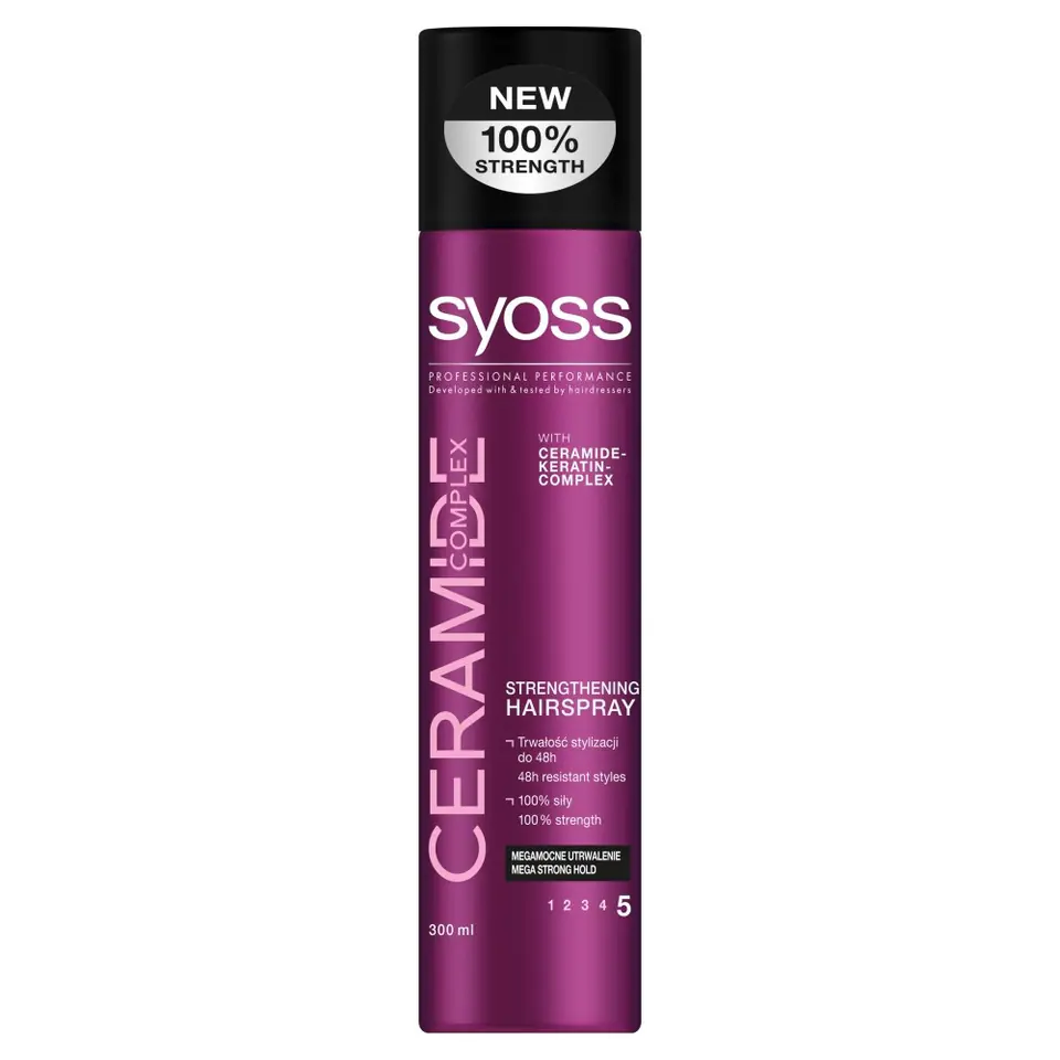 ⁨Schwarzkopf Syoss Ceramide Complex Lakier do włosów maga mocny 300ml⁩ w sklepie Wasserman.eu