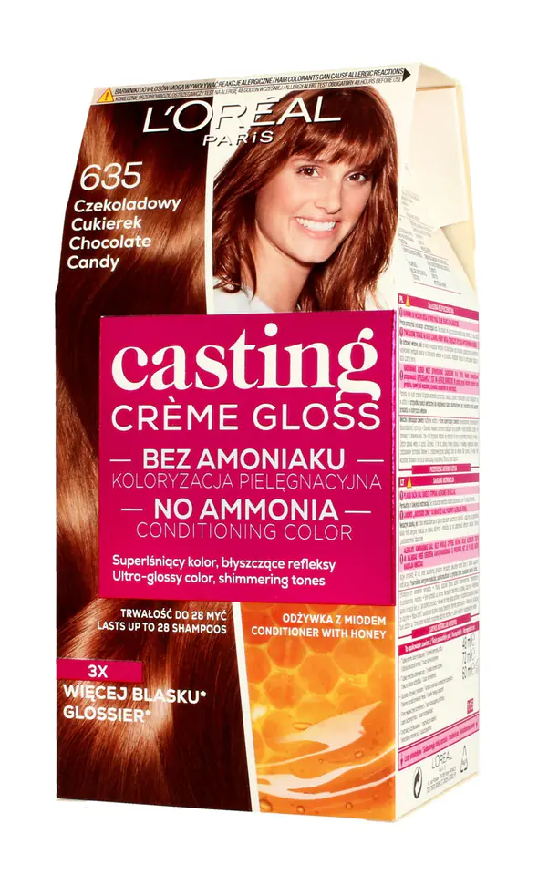 ⁨Casting Creme Gloss Krem koloryzujący nr 635 Czekoladowy Cukierek 1op.⁩ w sklepie Wasserman.eu