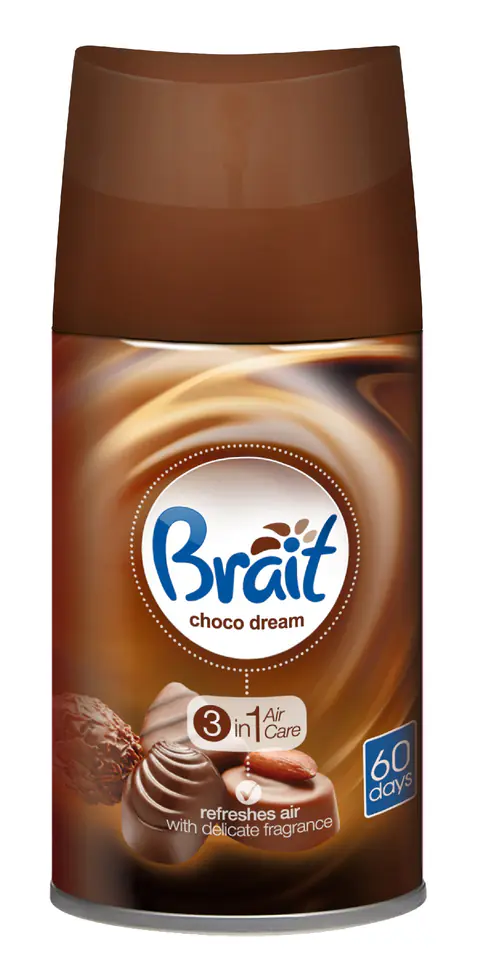 ⁨Brait Air Care 3in1 Odświeżacz automatyczny - zapas Choco Dream 250ml⁩ w sklepie Wasserman.eu