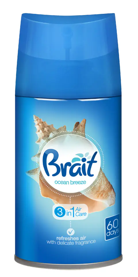 ⁨Brait Air Care 3in1 Odświeżacz automatyczny - zapas Ocean Breeze 250ml⁩ w sklepie Wasserman.eu