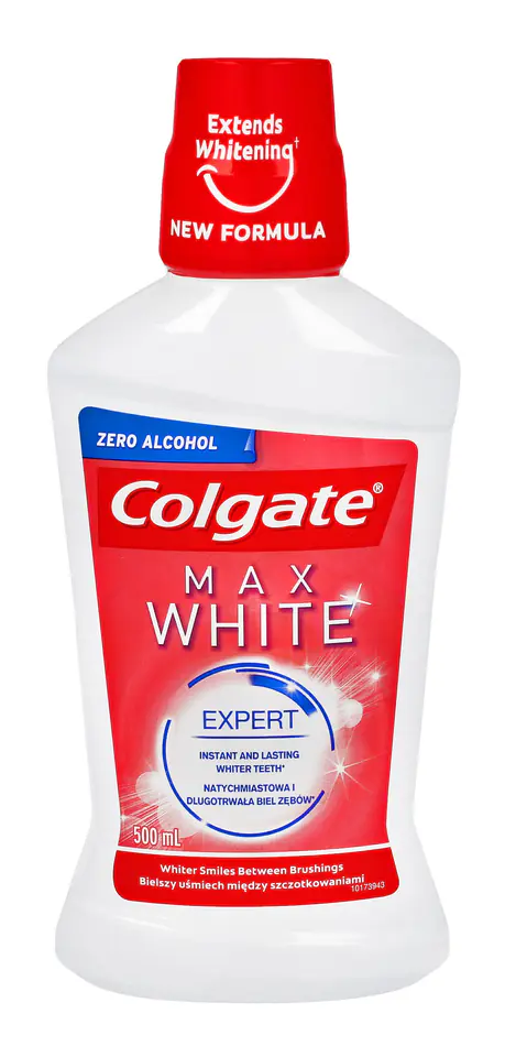 ⁨Colgate Płyn do płukania ust Max White Whiter Teeth 500ml⁩ w sklepie Wasserman.eu