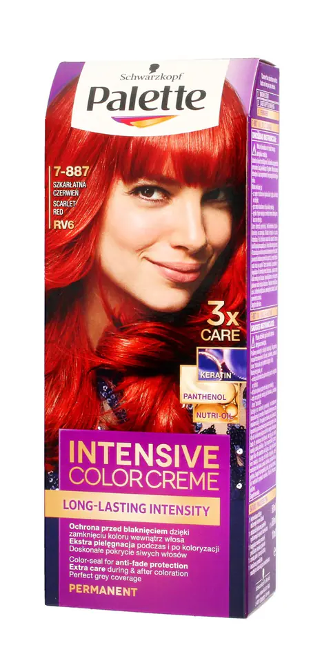 ⁨Palette Intensive Color Creme Colouring cream No RV6-scarlet red 1op.⁩ at Wasserman.eu