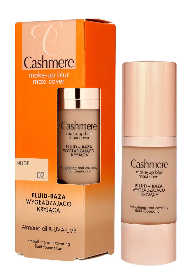 ⁨Dax Cosmetics Cashmere Fluid -Baza wygładzająco-kryjąca nr 02 Nude 30ml⁩ w sklepie Wasserman.eu