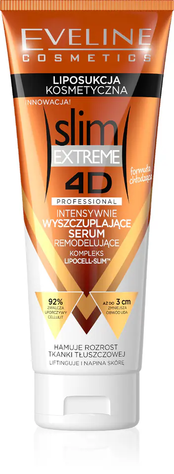 ⁨Eveline 4D slim EXTREME Liposuction Intensive Slimming Serum 250ml⁩ at Wasserman.eu