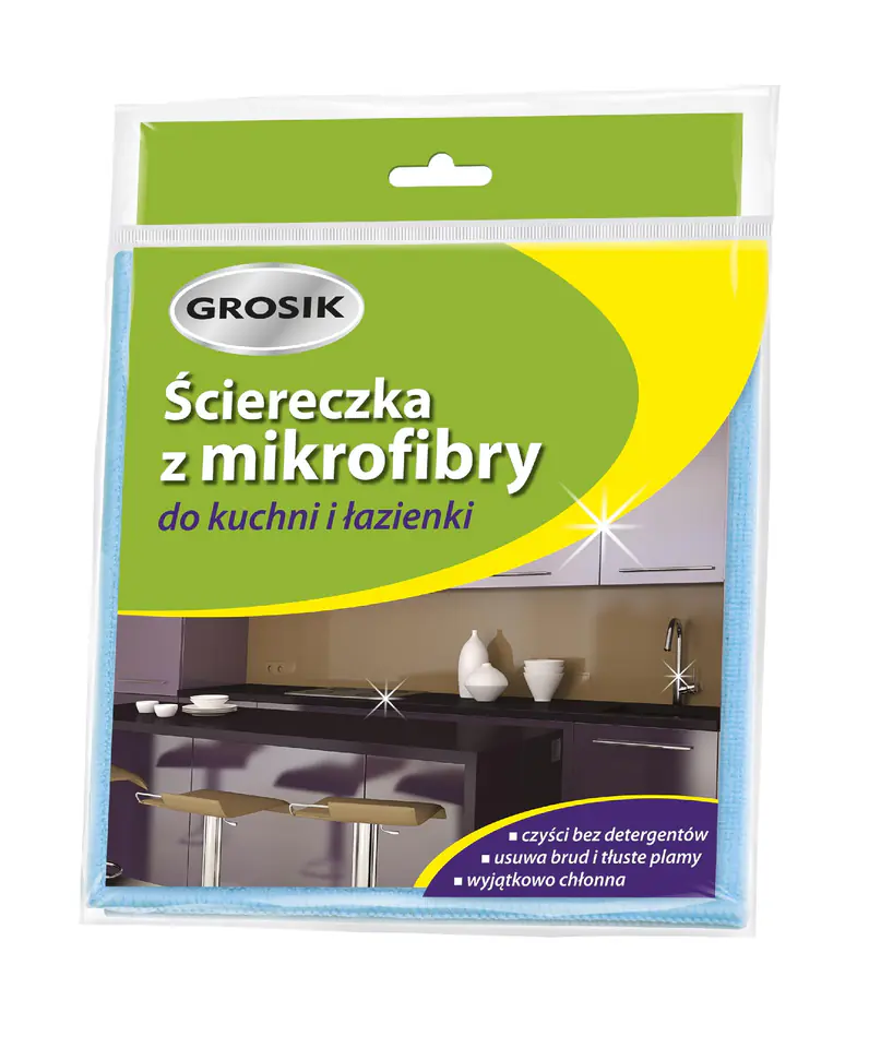 ⁨Sarantis Jan Essential Grosik Microfiber Cloth for Kitchen and Bathroom 1pcs⁩ at Wasserman.eu