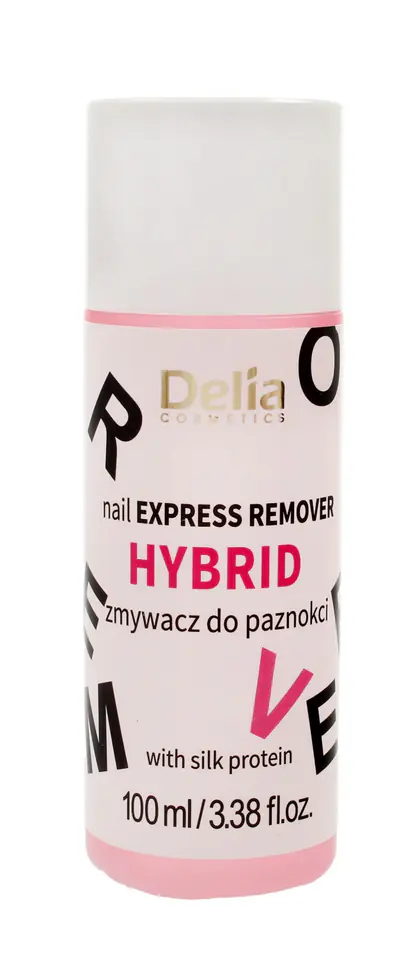 ⁨Delia Cosmetics Zmywacz do lakieru hybrydowego acetonowy 100ml⁩ w sklepie Wasserman.eu