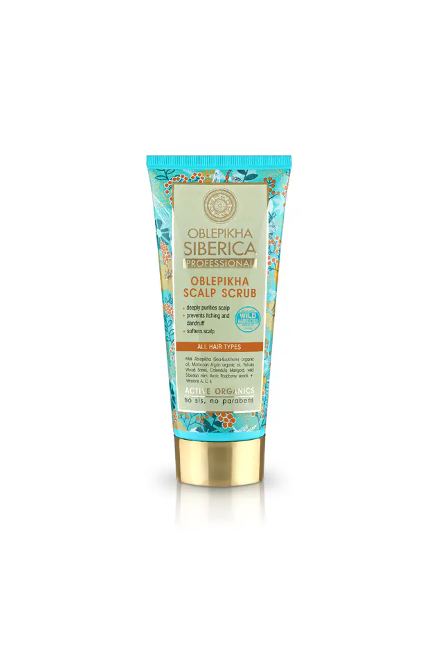 ⁨Siberica Oblepikha Professional Scrub cleansing for scalp - hair any type 200ml⁩ at Wasserman.eu