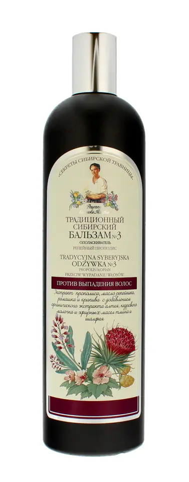 ⁨Recipes Babushka Agafii Traditional Siberian Balm No. 3 against hair loss 550 ml⁩ at Wasserman.eu