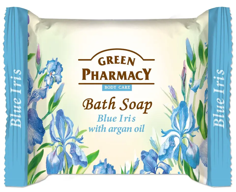 ⁨Green Pharmacy Body Care Bar Soap Blue Iris 100g⁩ at Wasserman.eu