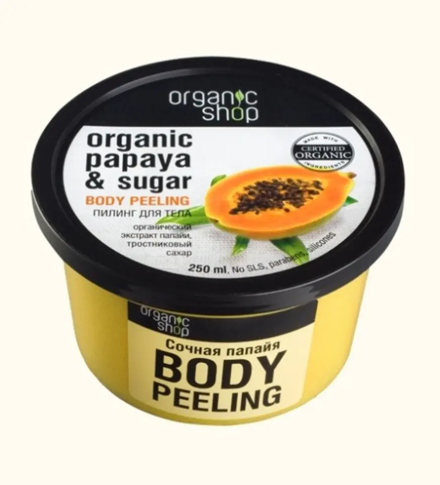 ⁨Organic Shop Juicy Papaya Body Scrub 250 ml⁩ at Wasserman.eu