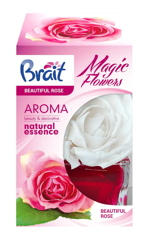 ⁨Brait Magic Flower Dekoracyjny Odświeżacz powietrza Beautiful Rose 75ml⁩ w sklepie Wasserman.eu