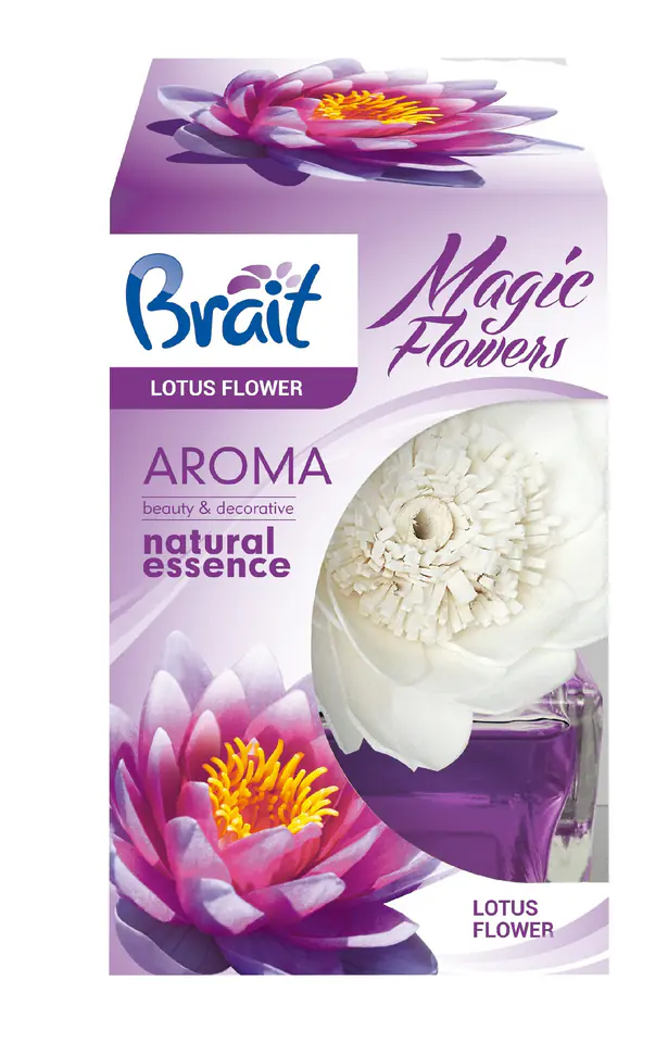 ⁨Brait Magic Flower Dekoracyjny Odświeżacz powietrza Lotus Flower 75ml⁩ w sklepie Wasserman.eu