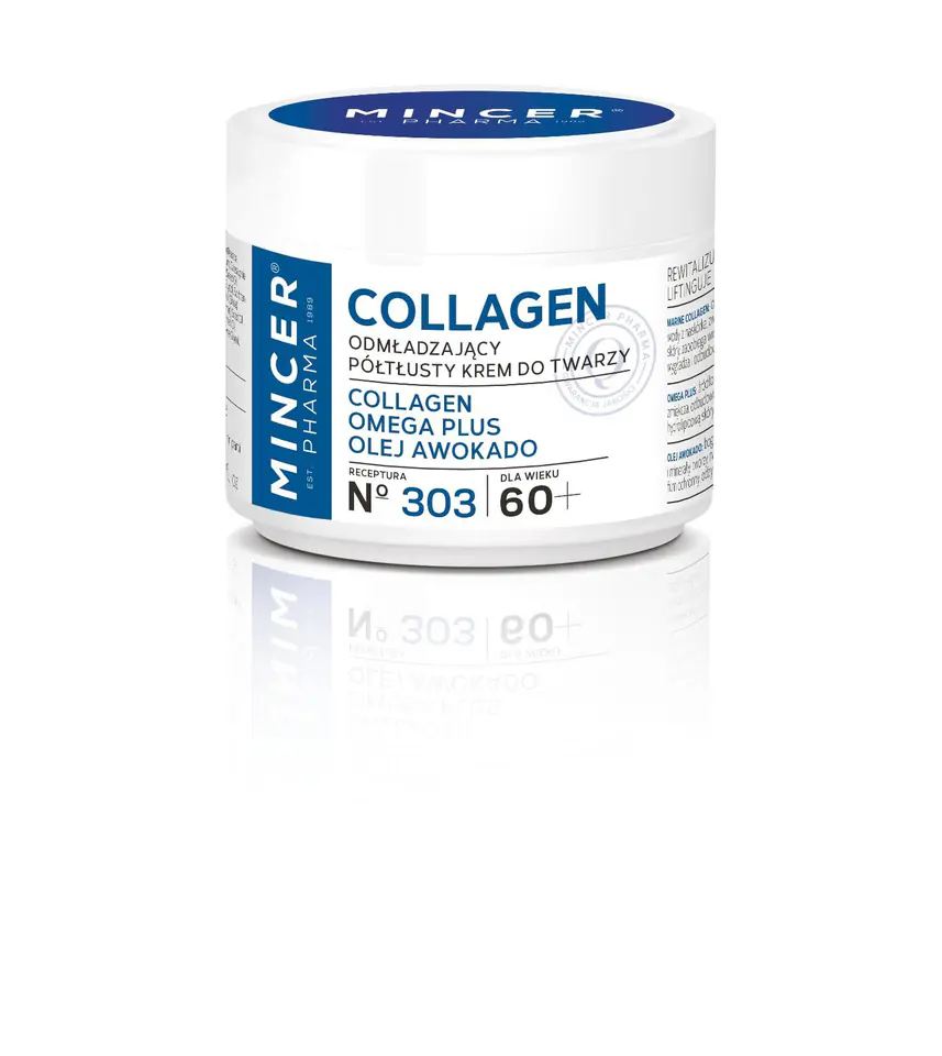 ⁨Mincer Pharma Collagen 60+ Krem Półtłusty Odmładzający⁩ w sklepie Wasserman.eu