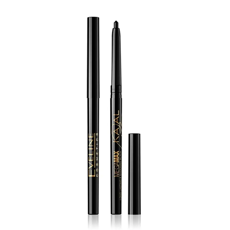 ⁨Eveline Automatic Eye Pencil Kajal Mega Max black 1pcs⁩ at Wasserman.eu