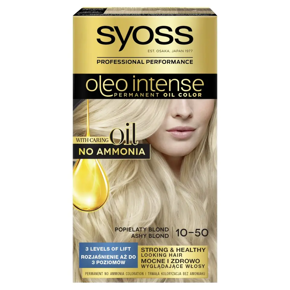 ⁨Schwarzkopf Syoss Farba do włosów Oleo 10-50 popielaty blond⁩ w sklepie Wasserman.eu