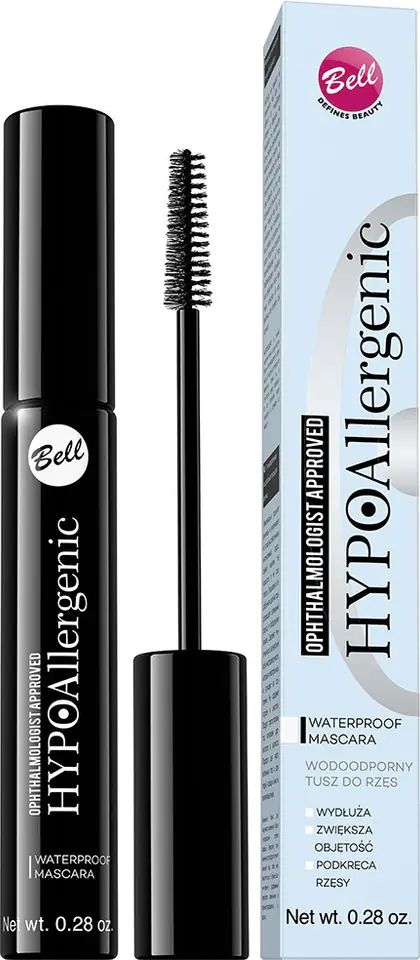 ⁨Bell Hypoallergenic Mascara waterproof black 9g⁩ at Wasserman.eu