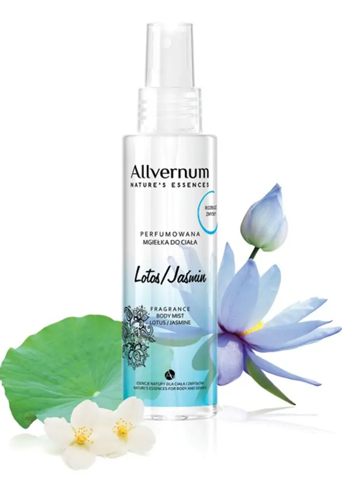 ⁨Allvernum Nature's Essences Body Mist Perfumed Lotus & Jasmine 125 ml⁩ at Wasserman.eu