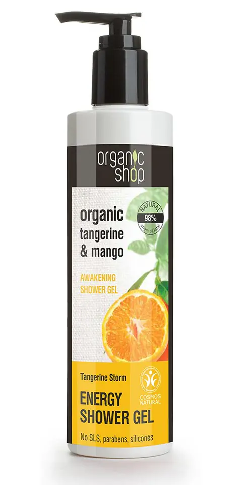⁨Organic Shop Shower Gel Energy Tangerine Storm⁩ at Wasserman.eu