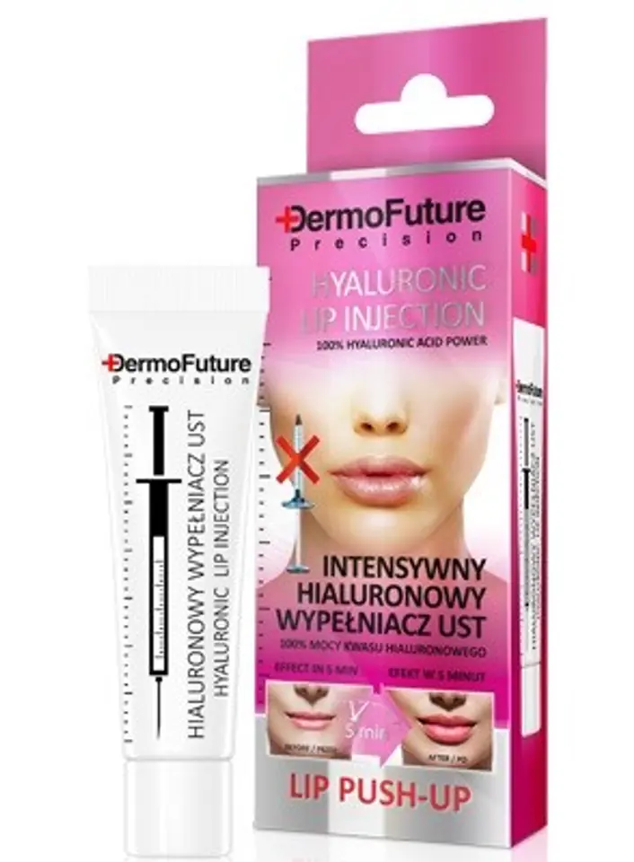 ⁨Dermofuture Precision Hialuronowy wypełniacz ust Lip Push Up 12ml⁩ w sklepie Wasserman.eu