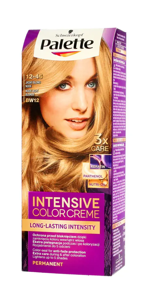 ⁨Palette Intensive Color Creme Colouring cream nr BW12-light blonde nude 1op.⁩ at Wasserman.eu