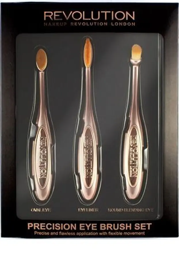 ⁨Makeup Revolution Precision Eye Set - Zestaw pędzli do makijażu oczu⁩ w sklepie Wasserman.eu