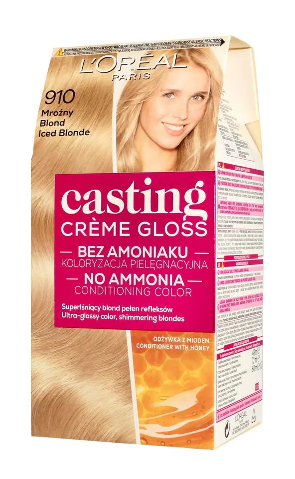 ⁨Casting Creme Gloss Krem koloryzujący nr 910 Cukierkowy Blond 1op.⁩ w sklepie Wasserman.eu