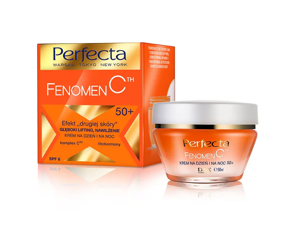 ⁨Perfecta Fenomen C 50+ Cream "second skin" effect, deep lifting, hydration for day and night 50ml⁩ at Wasserman.eu