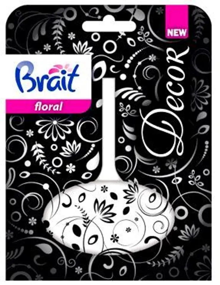 ⁨Brait Kostka toaletowa Decor 1-fazowa do WC Floral 40g⁩ w sklepie Wasserman.eu