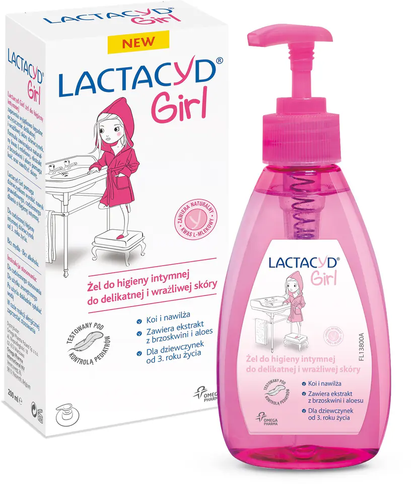 ⁨Lactacyd Girl Żel do higieny intymnej dla dziewczynek 200ml⁩ w sklepie Wasserman.eu