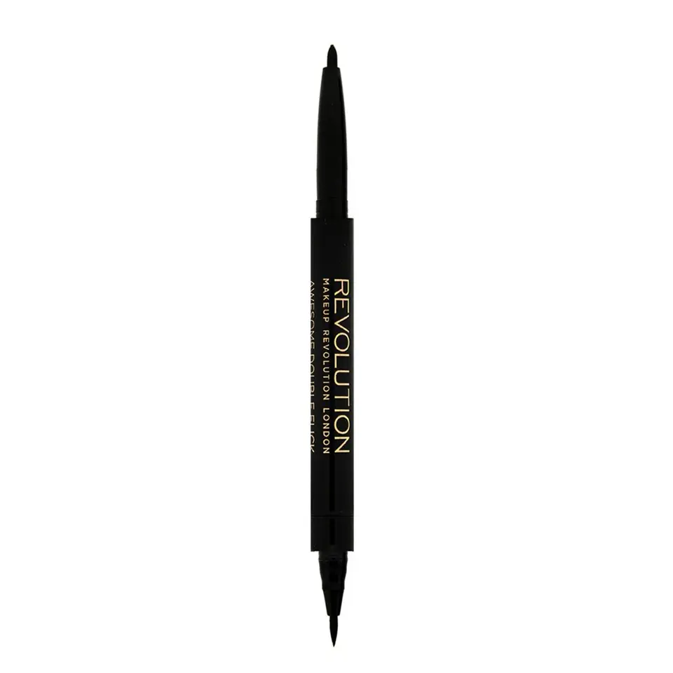 ⁨Makeup Revolution Double-sided black eyeliner in Awesome Eyeliner Felt and Kohl pen, 1 pc⁩ at Wasserman.eu