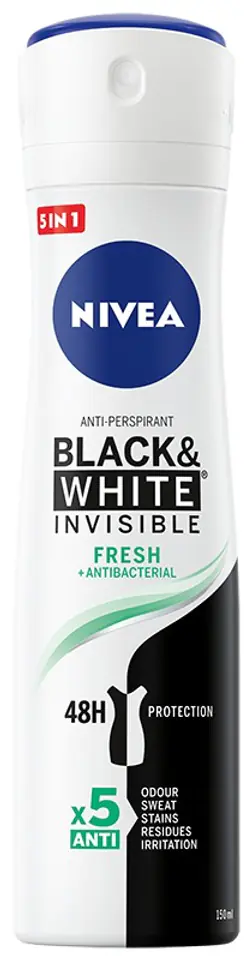 ⁨Nivea Dezodorant INVISIBLE FRESH spray damski 150ml⁩ w sklepie Wasserman.eu