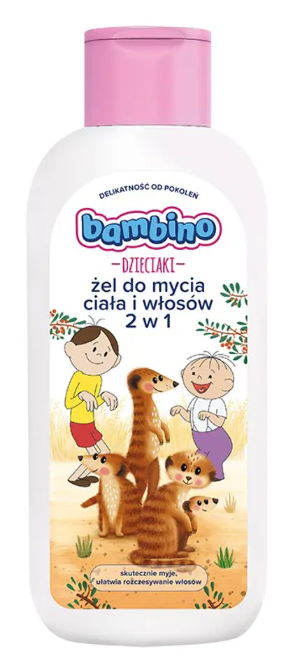 ⁨Bambino Żel do mycia ciała i włosów 2w1 dla dzieci i niemowląt "Dzieciaki"-kowboje 400ml⁩ w sklepie Wasserman.eu