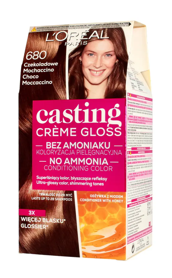 ⁨Casting Creme Gloss Coloring Cream No. 680 Chocolate Mochaccino 1op.⁩ at Wasserman.eu