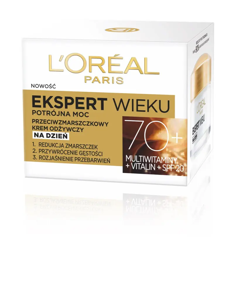 ⁨Loreal Ekspert Wieku 70+ Krem odżywczy na dzień 50ml⁩ w sklepie Wasserman.eu