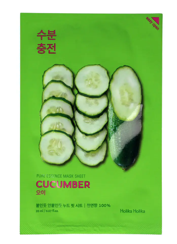 ⁨Holika Holika Pure Essence Mask Sheet-Cucumber 1pc⁩ at Wasserman.eu