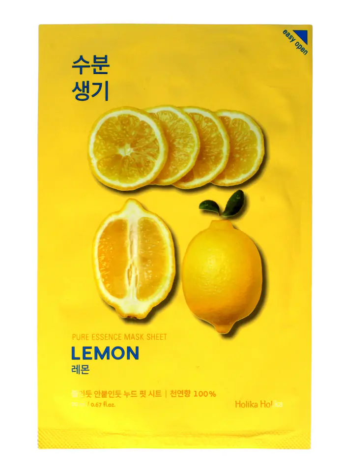 ⁨Holika Holika Pure Essence Mask Sheet-Lemon  1szt⁩ w sklepie Wasserman.eu