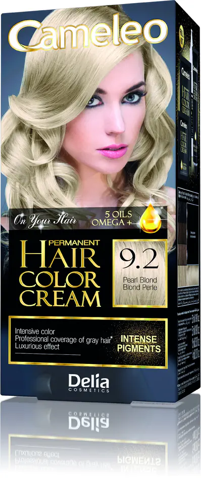 ⁨Delia Cosmetics Cameleo HCC Permanent Paint Omega+ No. 9.2 Pearl Blond 1op.⁩ at Wasserman.eu