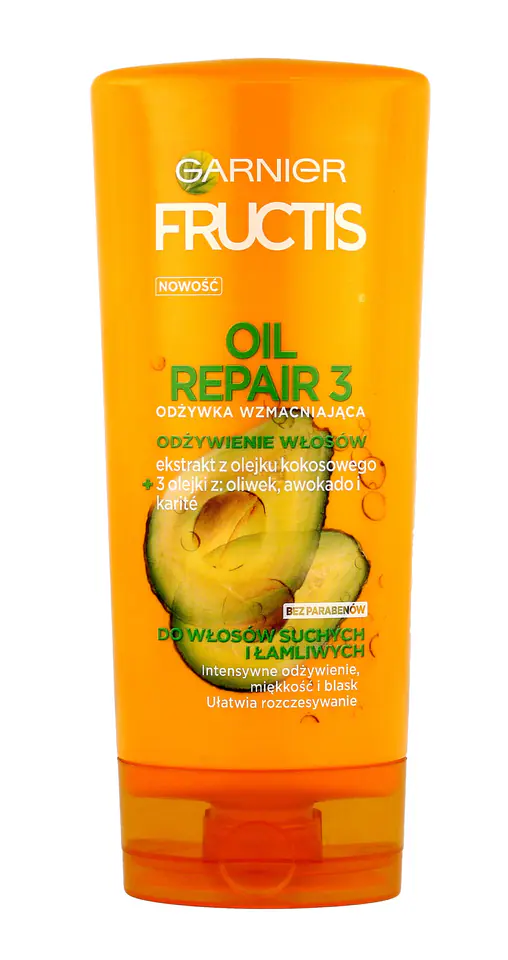 ⁨Fructis Oil Repair 3 Odżywka do włosów odżywcza 200ml⁩ w sklepie Wasserman.eu