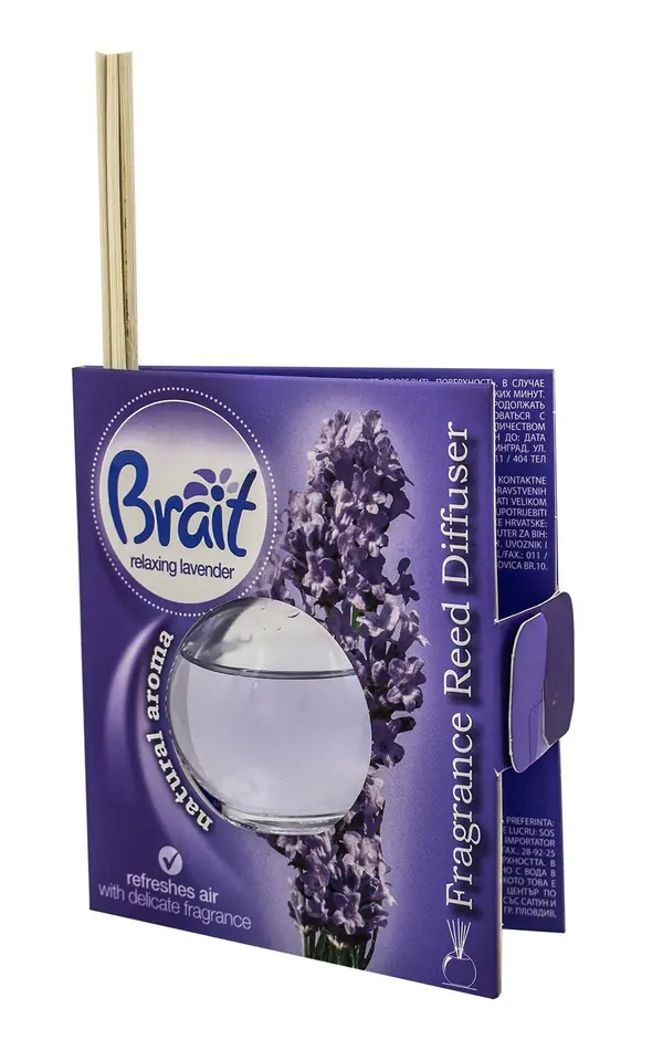 ⁨Brait Natural Aroma Patyczki zapachowe Relaxing Lavender 40ml⁩ w sklepie Wasserman.eu