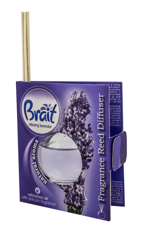 ⁨Brait Natural Aroma Relaxing Lavender Sticks 40ml⁩ at Wasserman.eu