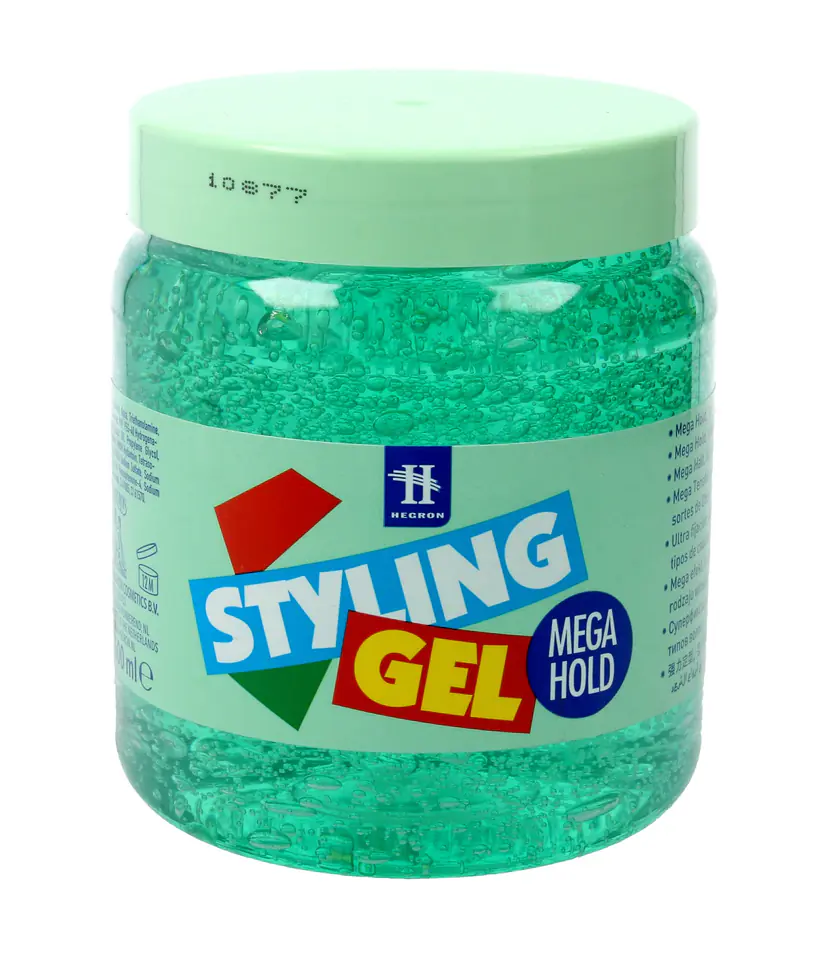 ⁨Hegron Styling Hair Modeling Gel 500ml mega hold green⁩ at Wasserman.eu