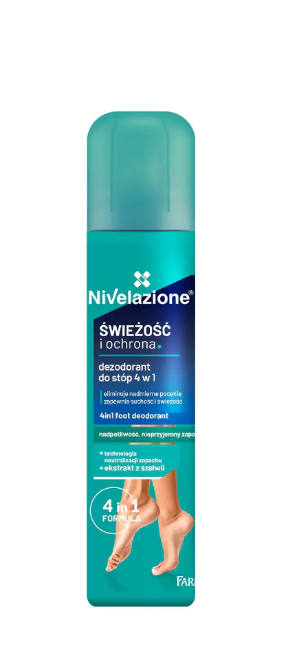 ⁨Farmona Nivelazione Alloys Foot Deodorant 4in1 "Freshness and Protection" 180ml⁩ at Wasserman.eu