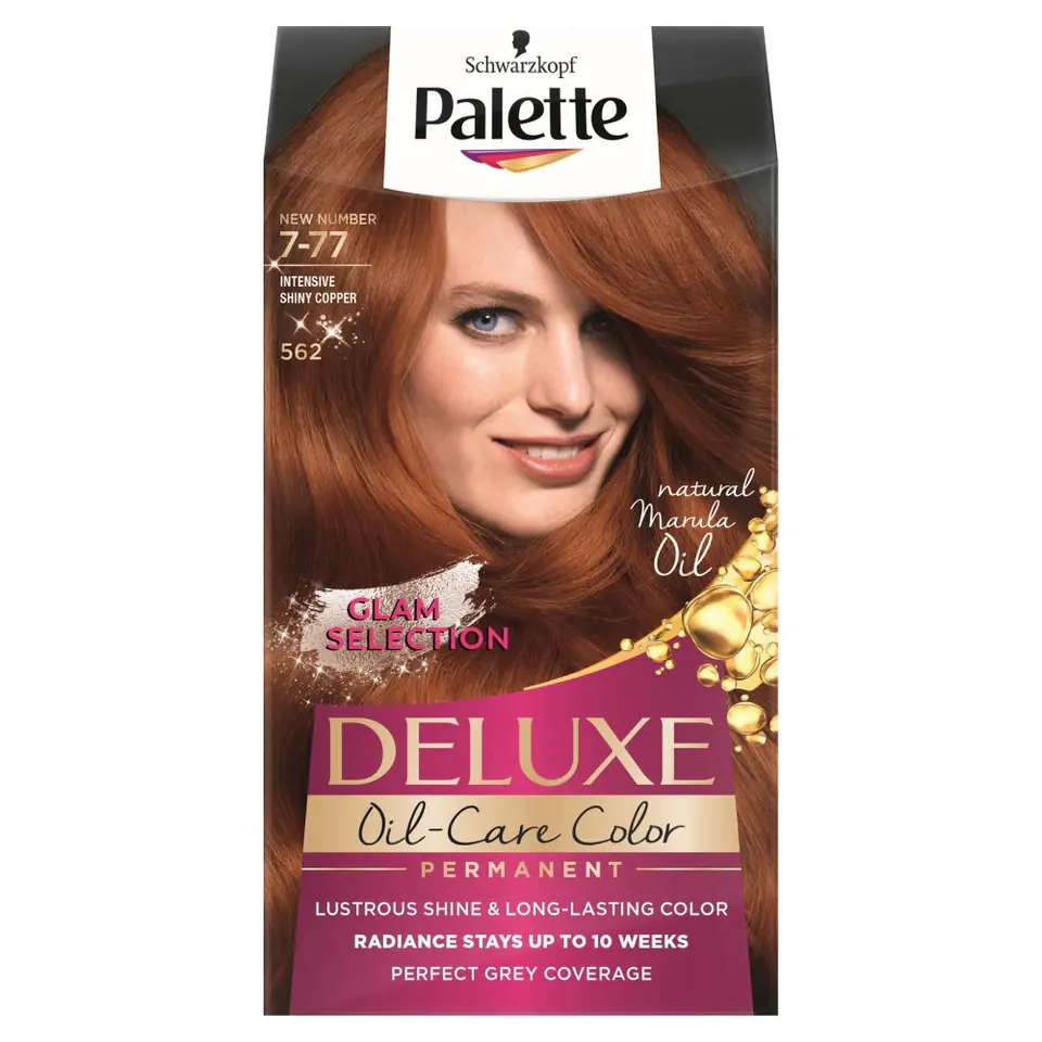 ⁨Palette Deluxe Permanent Hair Dye No. 562 Intense Shiny Copper 1op.⁩ at Wasserman.eu