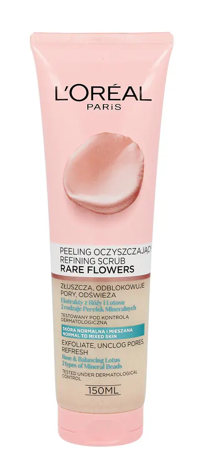 ⁨Loreal Skin Expert Rare Flowers Cleansing Peeling for Normal and Combination Skin 150ml⁩ at Wasserman.eu