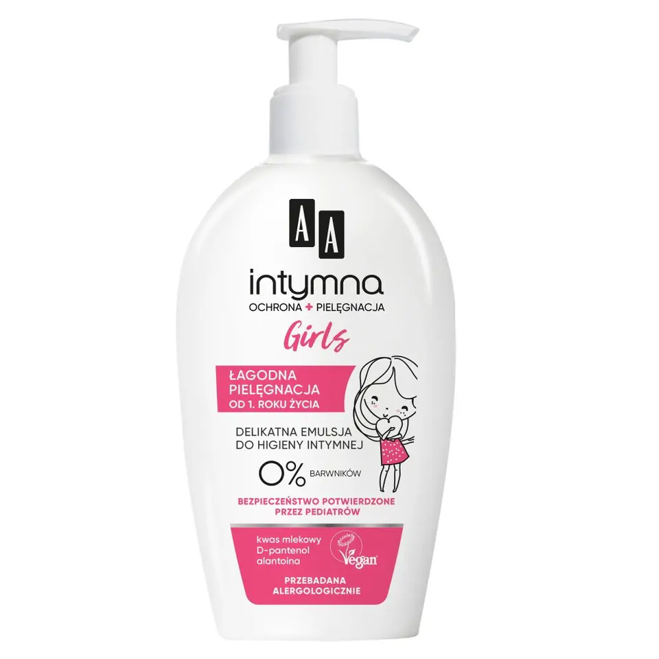 ⁨AA Intymna Kremowa Emulsja do higieny intymnej Baby Girl 300ml⁩ w sklepie Wasserman.eu