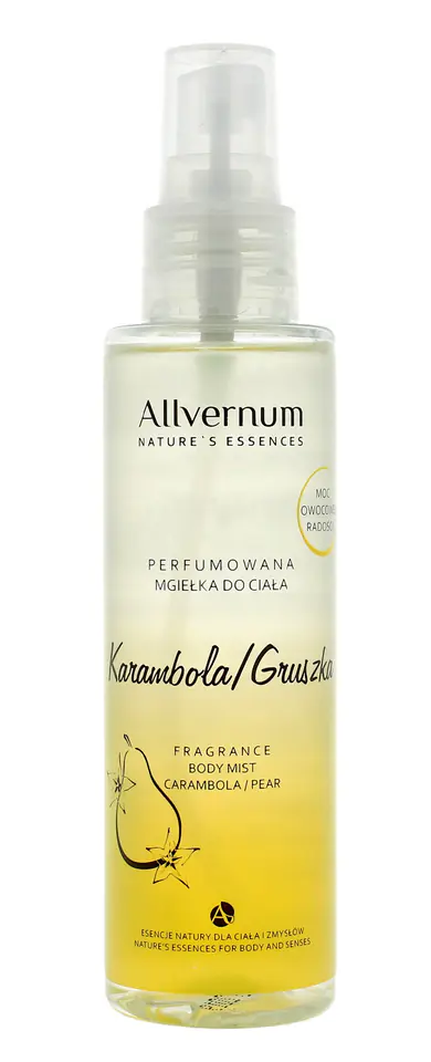 ⁨Allvernum Nature's Essences Perfumed Body Mist Karambola & Pear 125 ml⁩ at Wasserman.eu