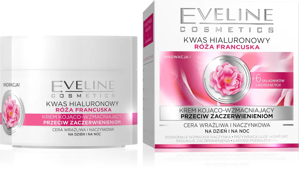 ⁨Eveline Rose French Soothing and strengthening cream against redness for day and night 50ml⁩ at Wasserman.eu